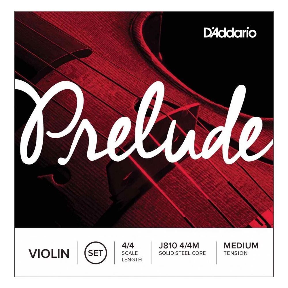 D'Addario - D'addario Prélude J810 4/4 Médium - Jeu de cordes Violon 4/4 - Accessoires instruments à cordes
