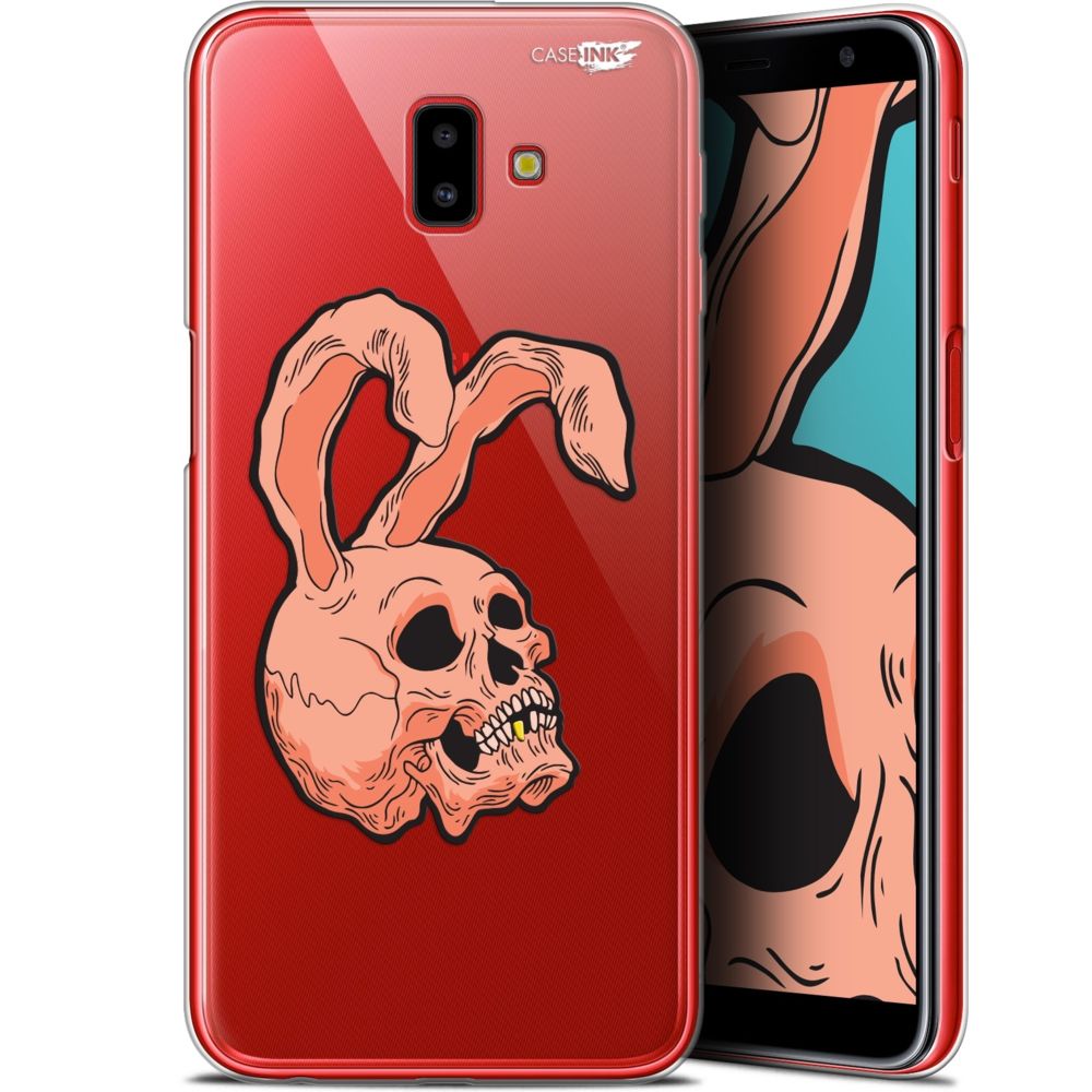 Caseink - Coque arrière Samsung Galaxy J6 Plus J6+ (6.4 ) Gel HD [ Nouvelle Collection - Souple - Antichoc - Imprimé en France] Rabbit Skull - Coque, étui smartphone