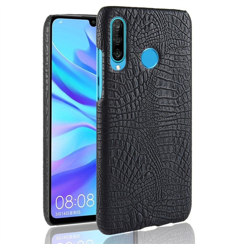 Wewoo - Coque Rigide Crocodile antichoc Texture PC + Etui PU pour Galaxy M30 Noir - Coque, étui smartphone