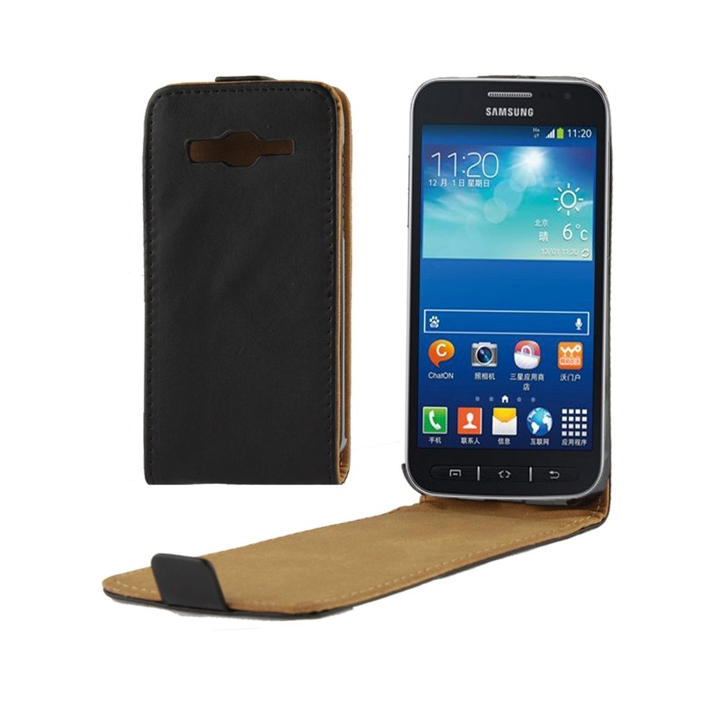 Wewoo - Housse Étui noir pour Samsung Galaxy S4 Active mini / i8580 Cas de fermeture magnétique en cuir Flip - Coque, étui smartphone