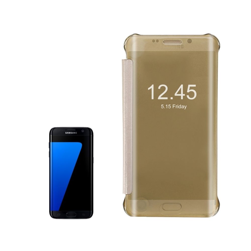 Wewoo - Housse Étui or pour Samsung Galaxy S7 / G930 Flip horizontal PU + PC de protection avec fonction Sleep / Wake-up - Coque, étui smartphone