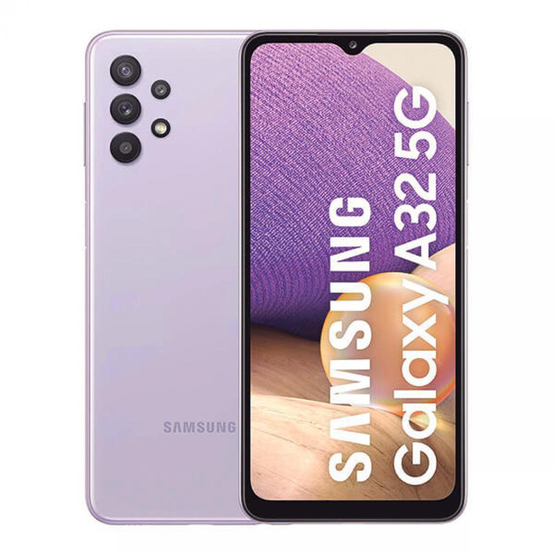 Samsung - Samsung A326B/DS Galaxy A32 5G (Double Sim, 6.5'', 128 Go, 4 Go RAM) Violet - Smartphone Android