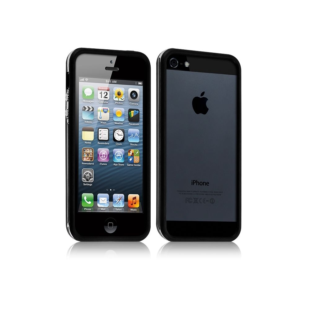 Karylax - Housse Etui Coque Bumper pour Apple iPhone 5/5S couleur noir - Autres accessoires smartphone