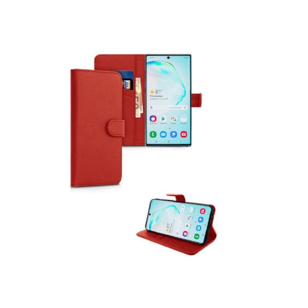 marque generique - Housse Etui Coque Portefeuille Protection Rouge pour Samsung Galaxy S20 - Coque, étui smartphone