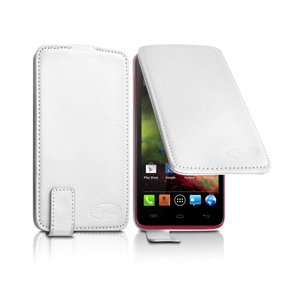 Karylax - Housse Etui Clapet Couleur blanc Universel S pour Wiko Highway Star - Autres accessoires smartphone