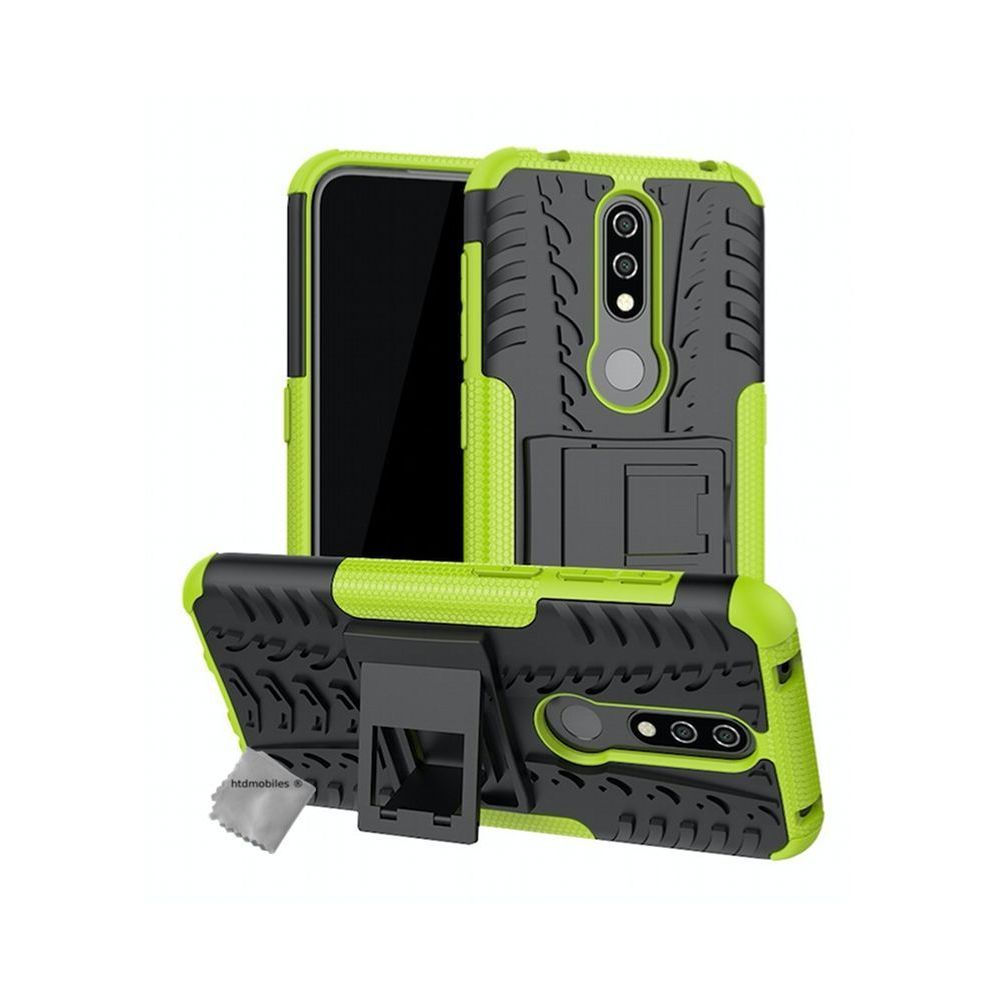 Htdmobiles - Housse etui coque rigide anti choc pour Nokia 4.2 + verre trempe - VERT - Autres accessoires smartphone