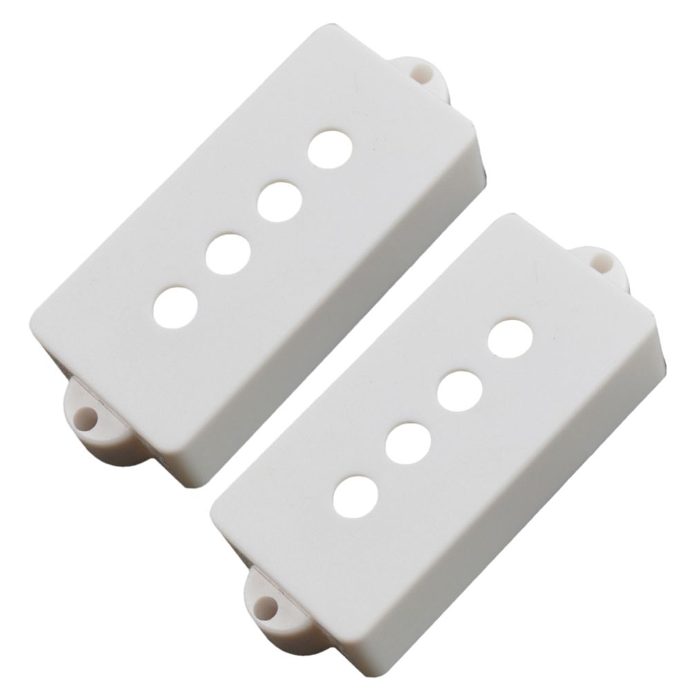 marque generique - basse électrique pickup cover pour les basses 4 cordes pb white - Accessoires instruments à cordes