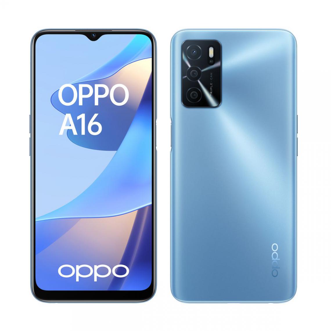 Oppo - A16 - 64 Go - Bleu - Smartphone Android