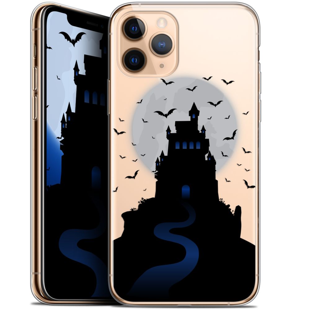 Caseink - Coque Pour Apple iPhone 11 Pro Max (6.5 ) [Gel HD Collection Halloween Design Castle Nightmare - Souple - Ultra Fin - Imprimé en France] - Coque, étui smartphone