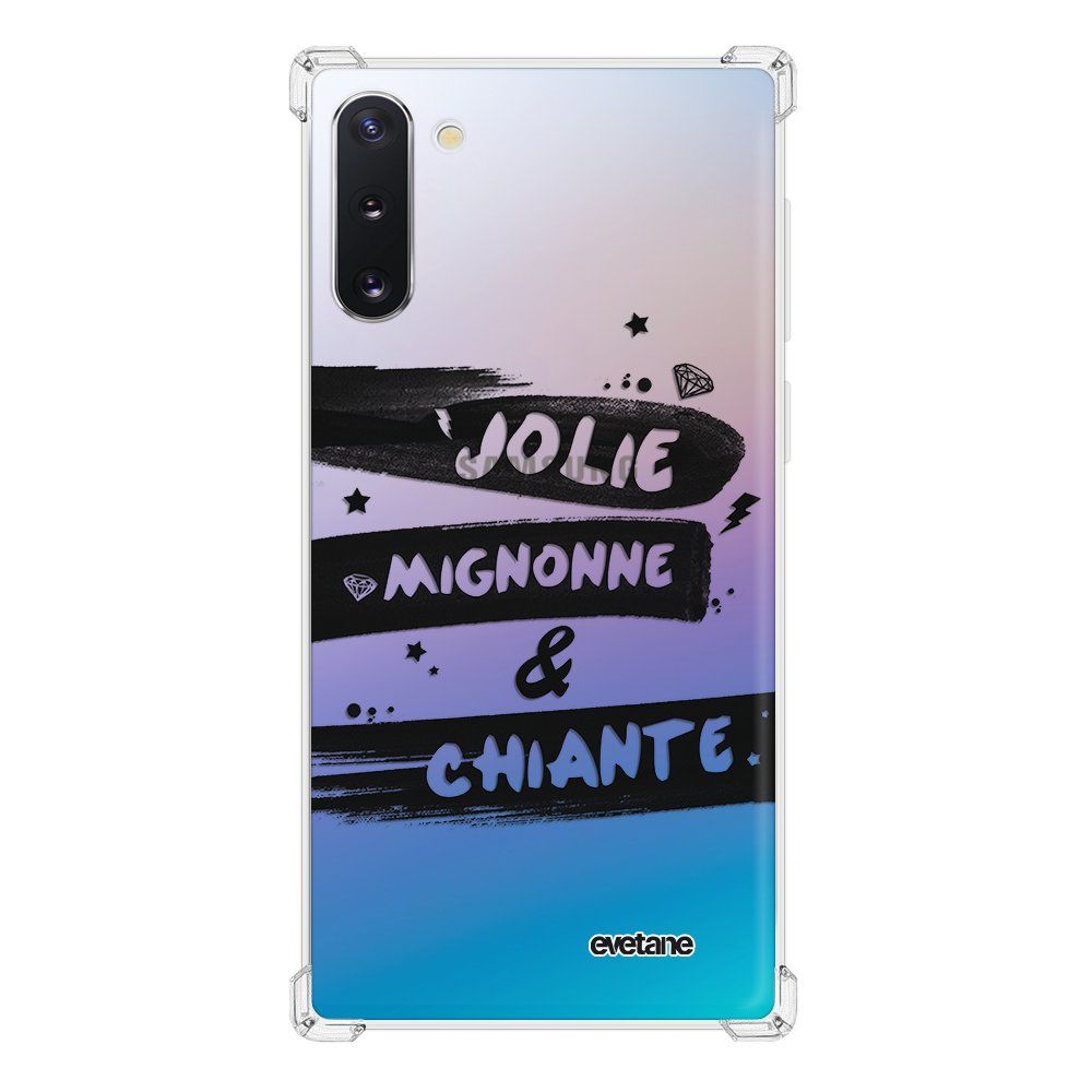Evetane - Coque Samsung Galaxy Note 10 anti-choc souple avec angles renforcés transparente Jolie Mignonne et chiante Evetane - Coque, étui smartphone