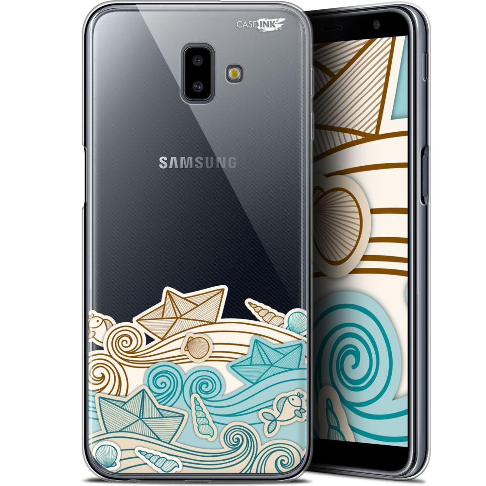 Caseink - Coque arrière Samsung Galaxy J6 Plus J6+ (6.4 ) Gel HD [ Nouvelle Collection - Souple - Antichoc - Imprimé en France] Bateau de Papier - Coque, étui smartphone
