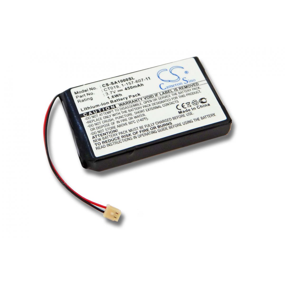 Vhbw - Batterie Li-Ion 450 mAh pour SONY MP3-PLAYER NW-A1000 NW-A12000 NW-A 1000 1200 - Batteries électroniques