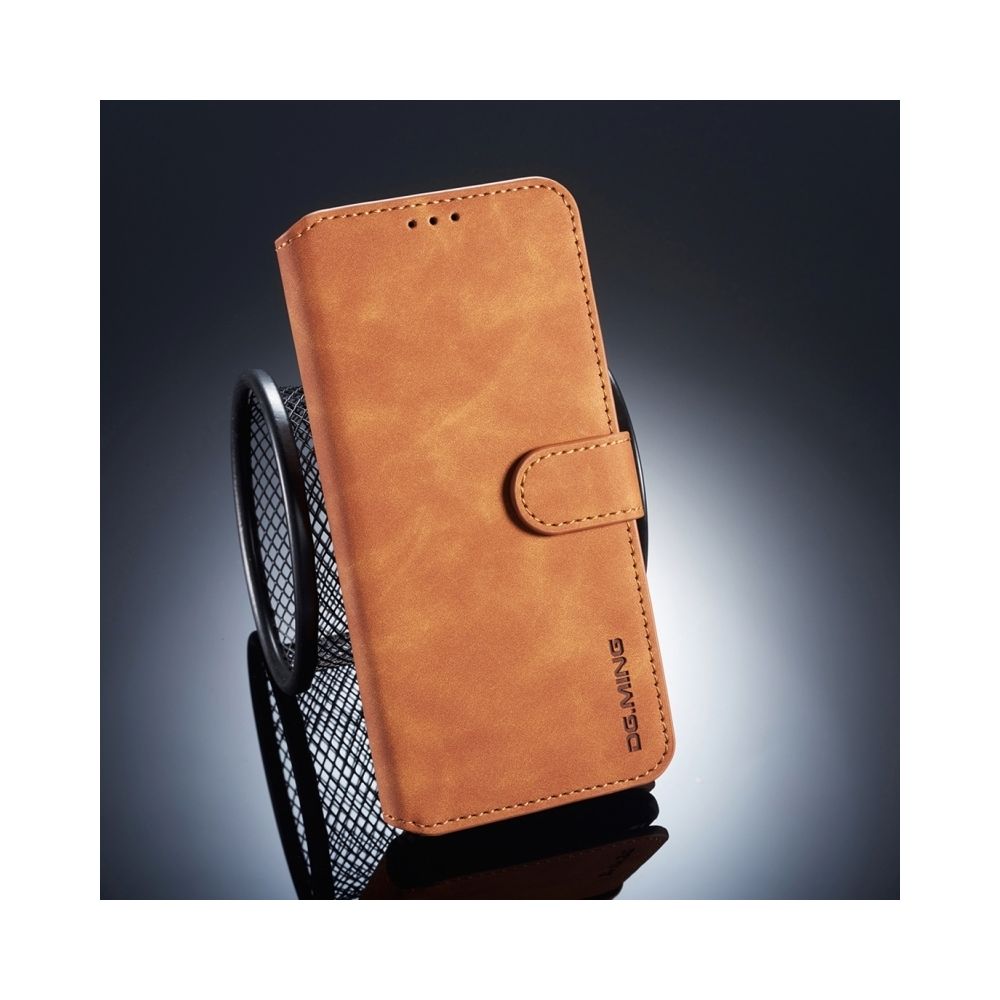 Wewoo - Housse Coque Etui à rabat horizontal côté huile pour HuMate 20 Pro, avec support et emplacements de cartes porte-monnaie (Marron) - Coque, étui smartphone