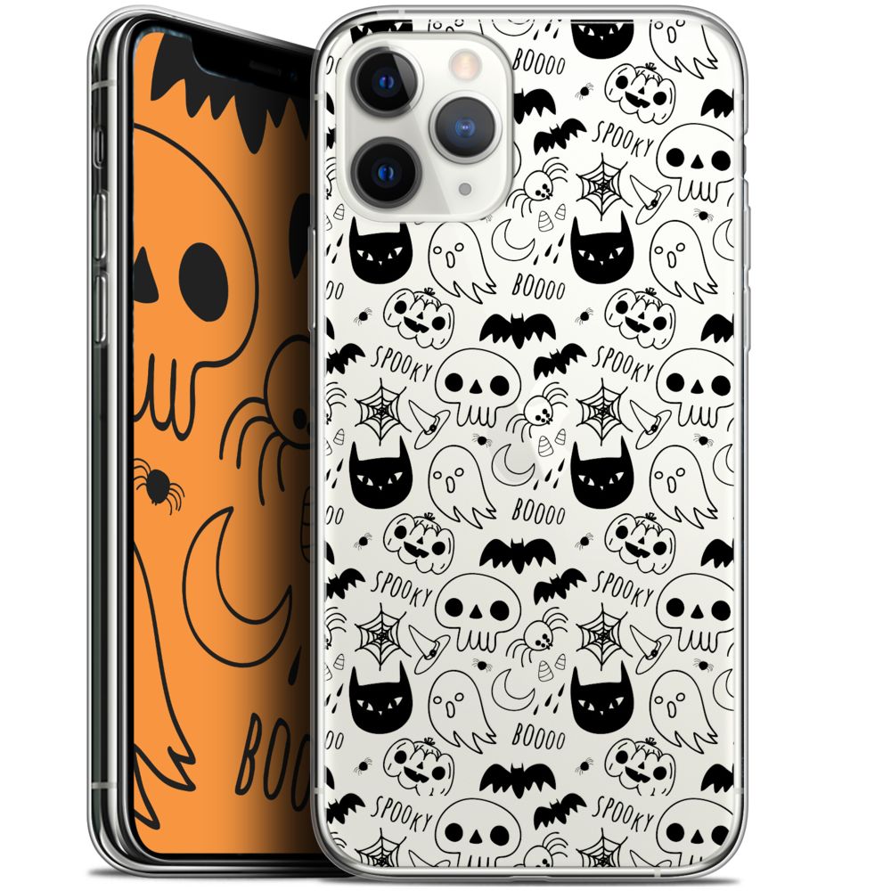 Caseink - Coque Pour Apple iPhone 11 Pro Max (6.5 ) [Gel HD Collection Halloween Design Spooky - Souple - Ultra Fin - Imprimé en France] - Coque, étui smartphone