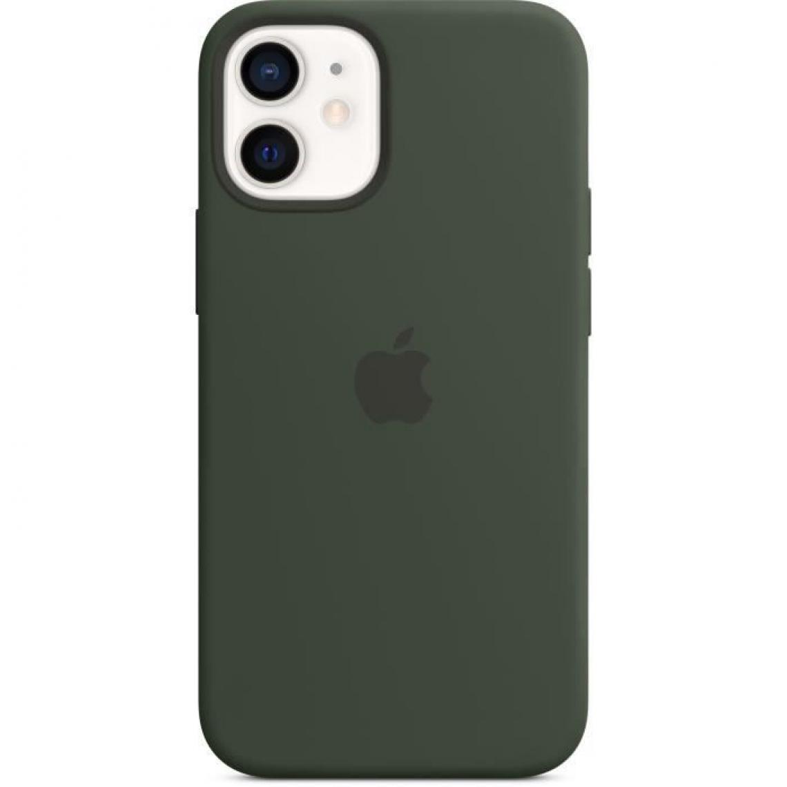 Apple - APPLE iPhone 12 mini Coque en Silicone avec MagSafe - Vert Cypres - Coque, étui smartphone