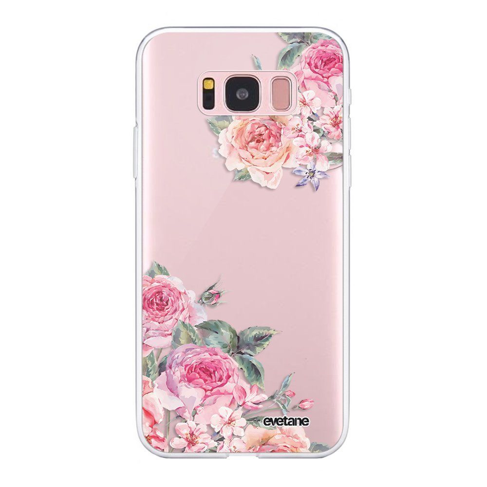 Evetane - Coque Samsung Galaxy S8 360 intégrale transparente Roses roses Ecriture Tendance Design Evetane. - Coque, étui smartphone