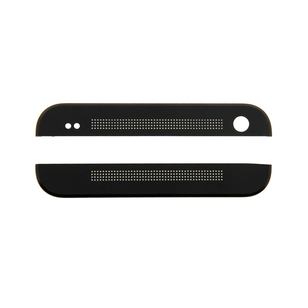 Wewoo - Pour HTC One / M7 noir Couvre-objectif et adhésif avant supérieur + inférieur en verre - Autres accessoires smartphone