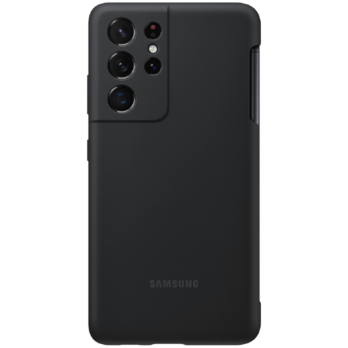 Samsung - Coque Silicone avec S Pen pour Galaxy S21 Ultra 5G - Noir - Coque, étui smartphone