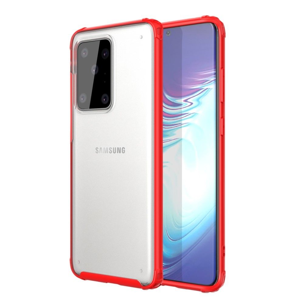 marque generique - Coque en TPU surface mate anti-empreintes digitales rouge pour votre Samsung Galaxy S20 Ultra/Galaxy S11 Plus - Coque, étui smartphone