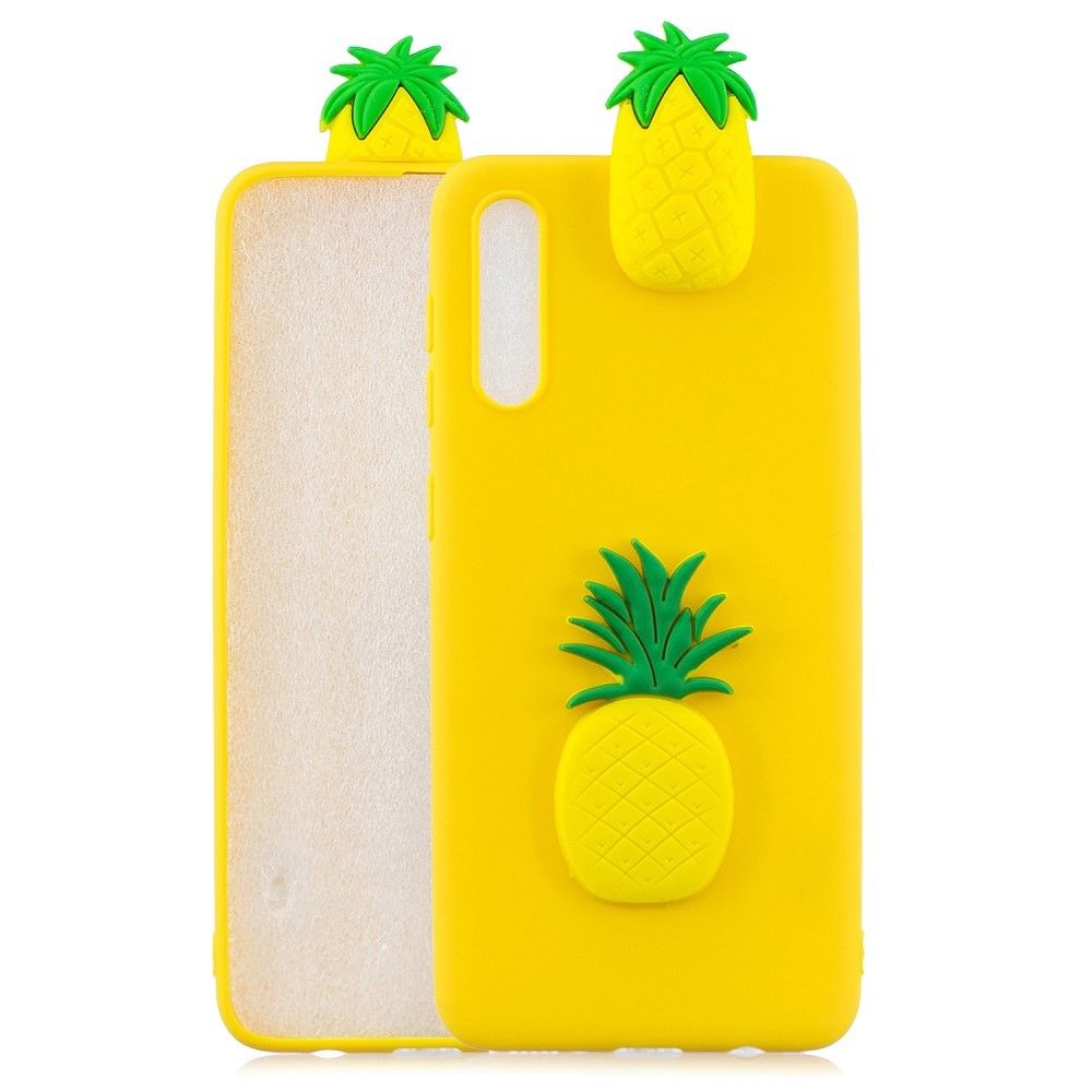 marque generique - Coque en TPU gel à motif 3D ananas pour votre Samsung Galaxy A50 - Coque, étui smartphone