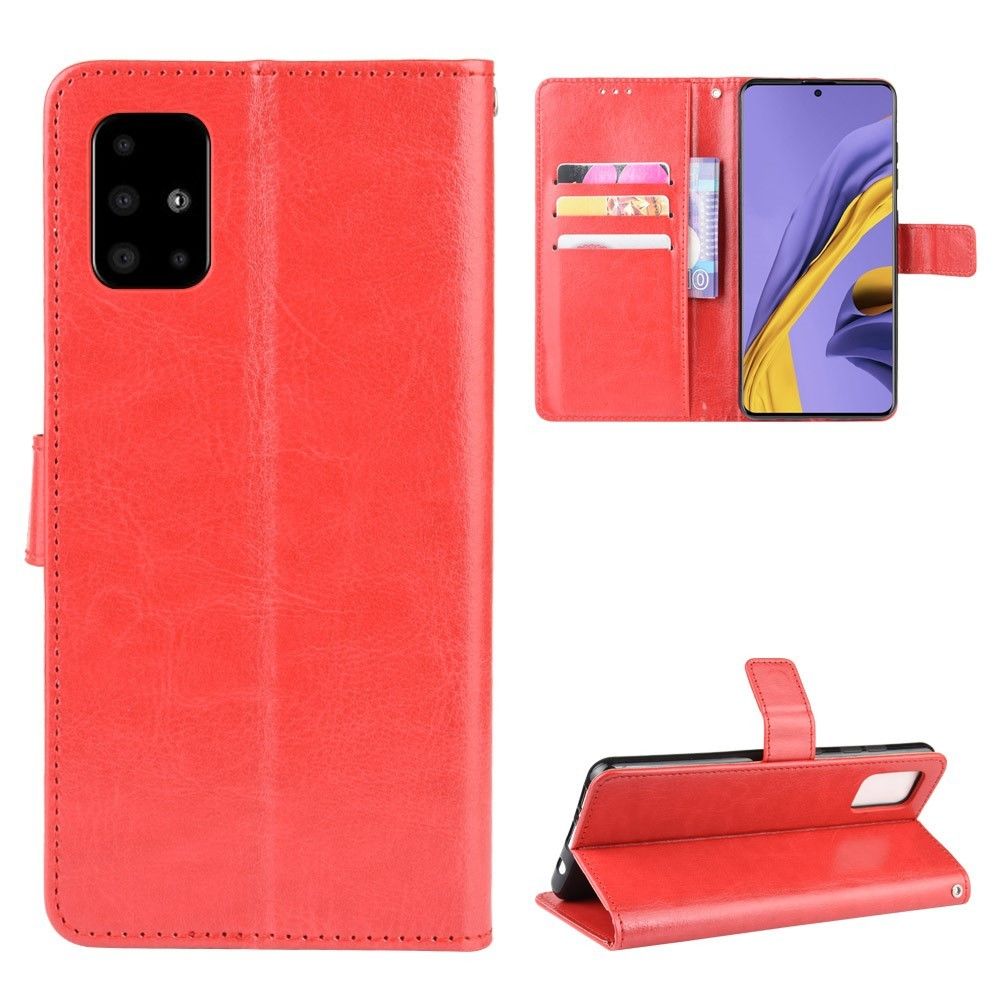 marque generique - Etui en PU Cheval fou avec sangle rouge pour votre Samsung Galaxy S11 - Coque, étui smartphone