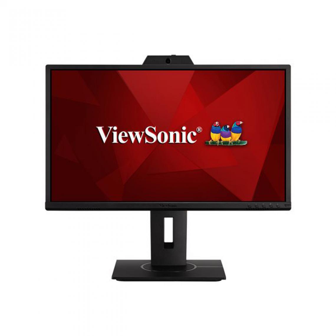 Viewsonic - Ecran 24" Viewsonic VG2440V Noir FHD avec Web Cam IPS LED 16:9 1000:1 250 cd/m2 5ms 2xHDMI DP USB Hp:2x2W Inclinaison/Pivot - Moniteur PC