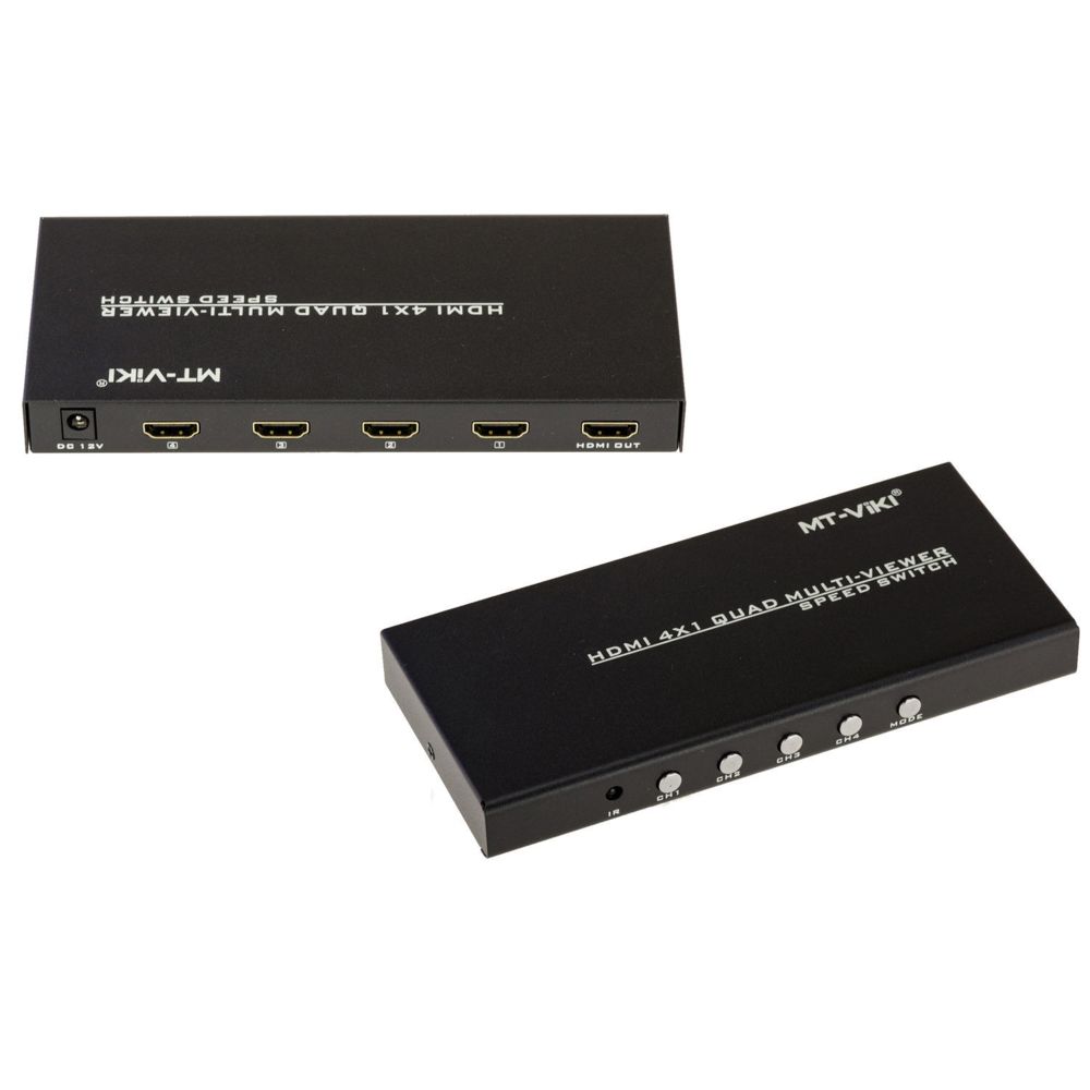 Kalea-Informatique - 4x1 Quad HDMI MULTIVIEWER Switch. Affichage d'une Source Parmi 4 ou Affichage Multiple PIP Incrustation - Switch