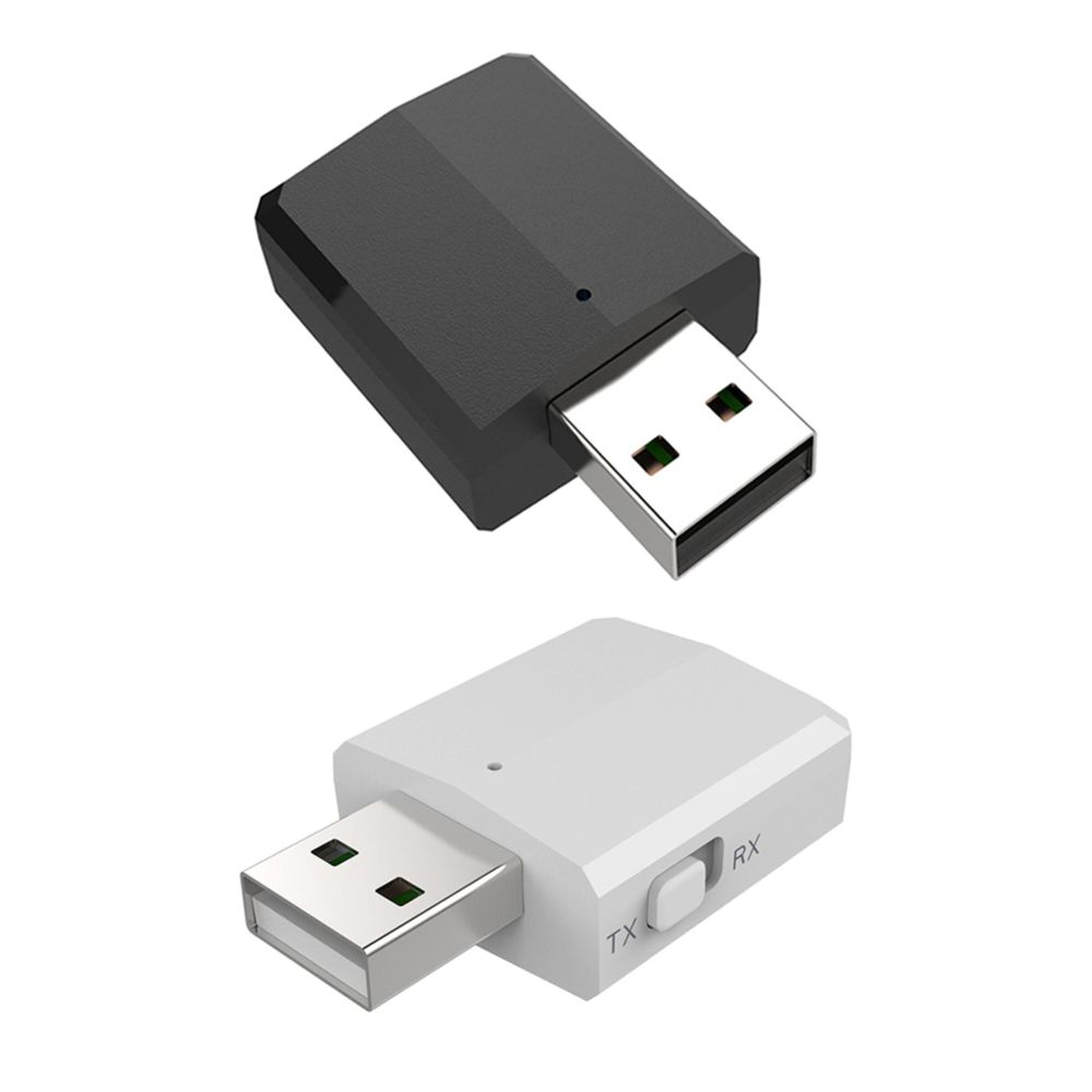 marque generique - Bluetooth 5.0 USB Adaptateur Bluetooth Récepteur Audio émetteur Blanc Et Noir - Clé USB Wifi