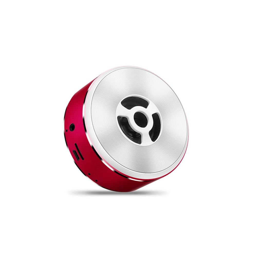 marque generique - YP Select Haut-parleur Bluetooth Mini haut-parleur Bluetooth sans fil en métal rouge - Enceinte PC