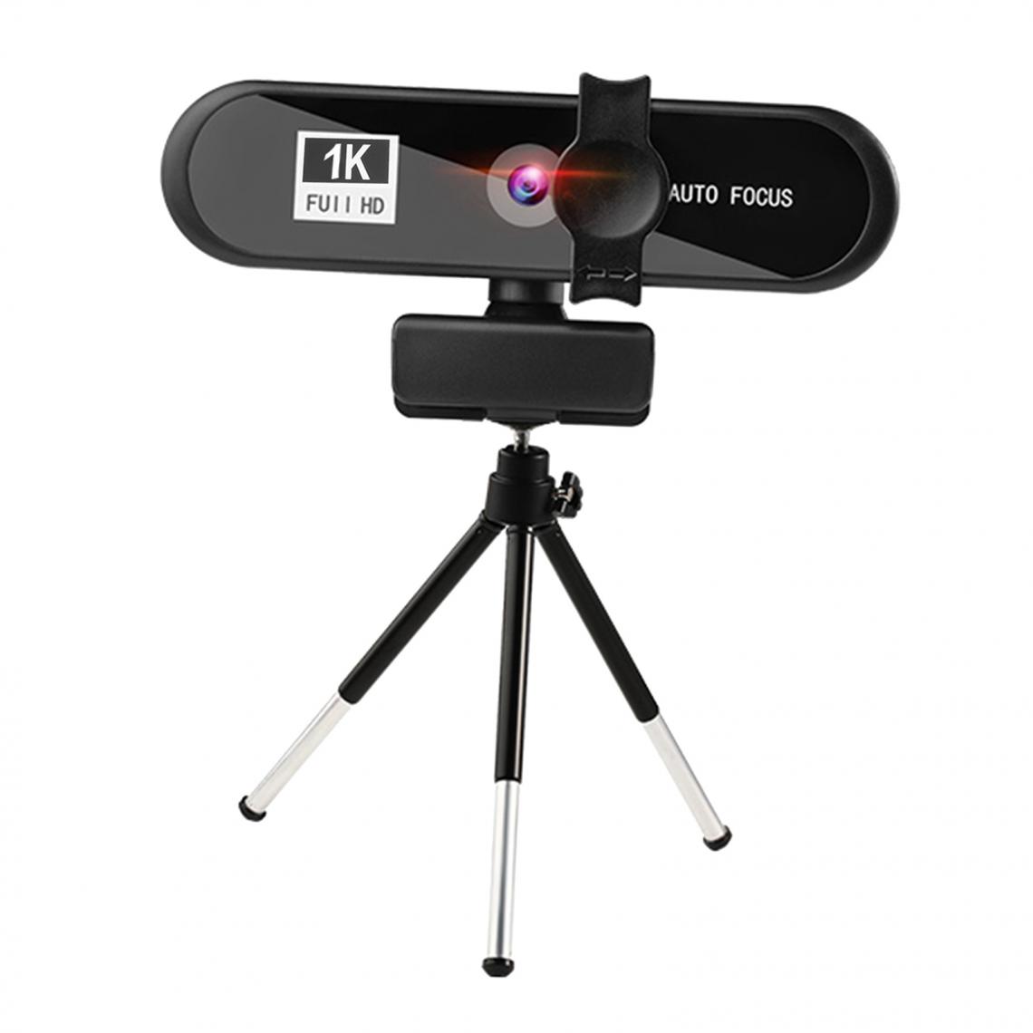 marque generique - Mise Au Point Automatique De La Webcam En Streaming Full HD 4K Pour La Diffusion En Direct 1k Noir - Webcam
