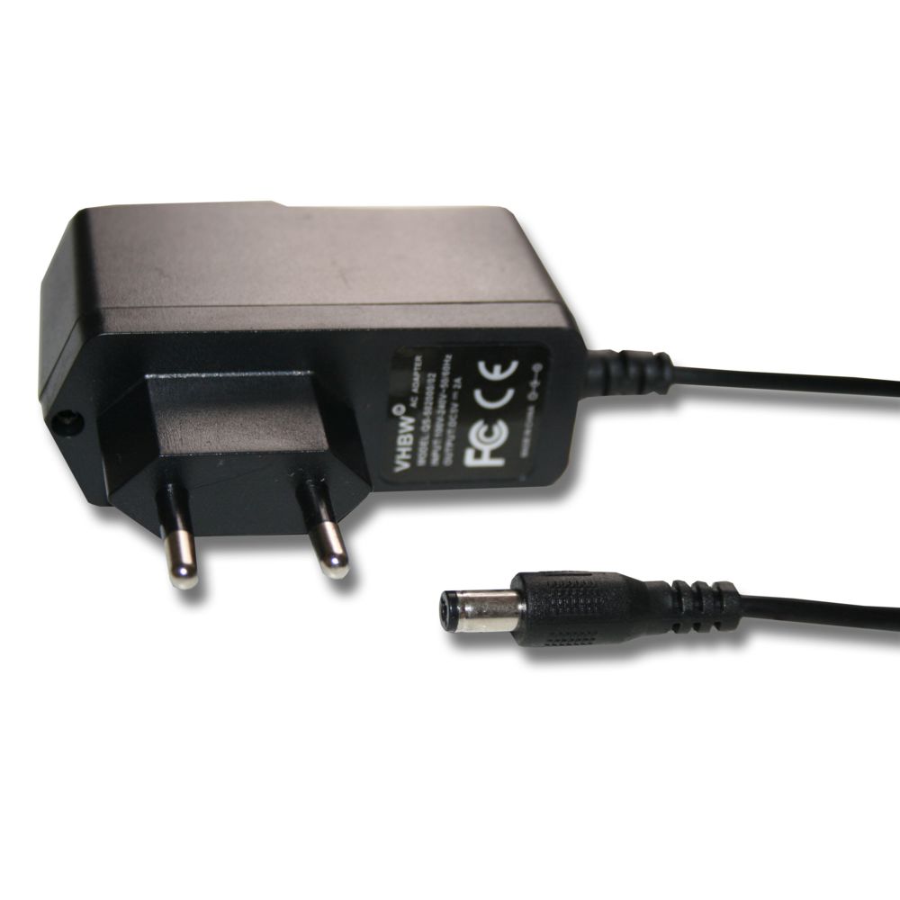 Vhbw - vhbw 220V Bloc d'alimentation câble de chargement 10W (5V/2A) à prise ronde pour lecteur de disques, disque dur, batterie etc. - Modem / Routeur / Points d'accès