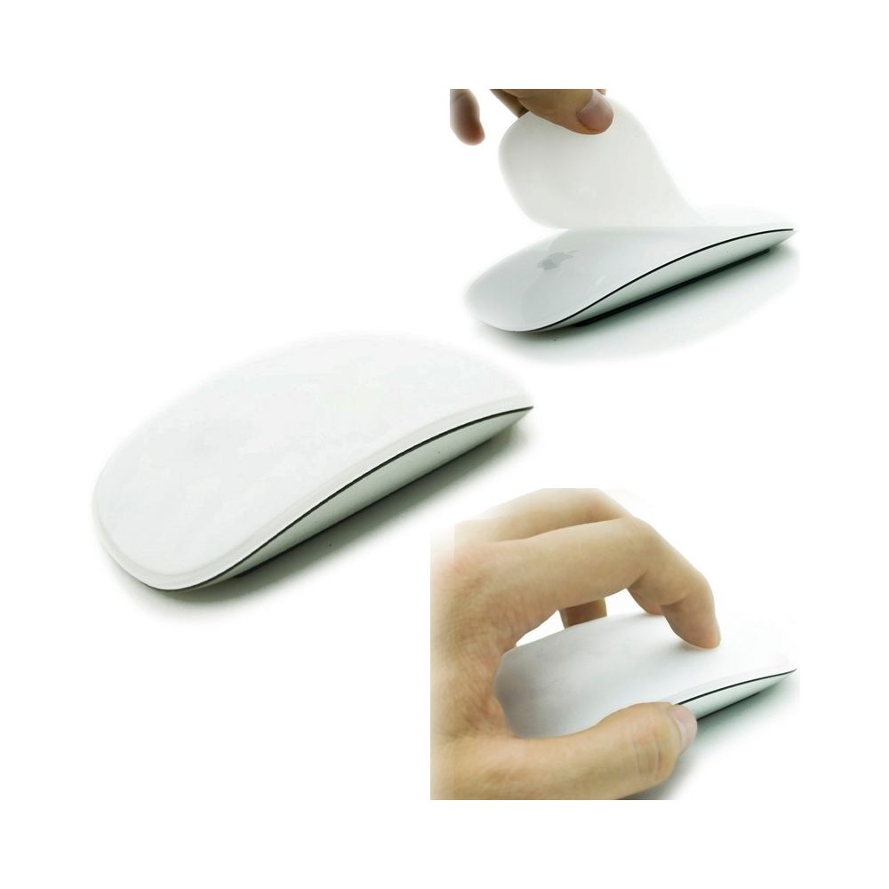 Wewoo - Pour MAC Apple Magic Mouse blanc Silicone Soft Protector Skin - Pack Clavier Souris