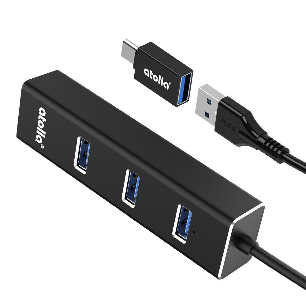 Atolla - Atolla Hub USB 3.0 3 ports avec adaptateur Ethernet Gigabit - Adaptateur réseau USB - Adaptateur USB Lan et adaptateur USB Cï¼301Cï¼ - Hub