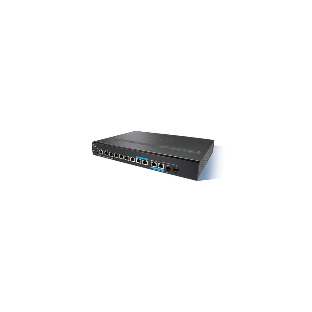 Cisco - Cisco Small Business SG350-8PD Géré L2/L3 Gigabit Ethernet (10/100/1000) Noir 1U Connexion Ethernet, supportant l'alimentation via ce port (PoE) - Switch