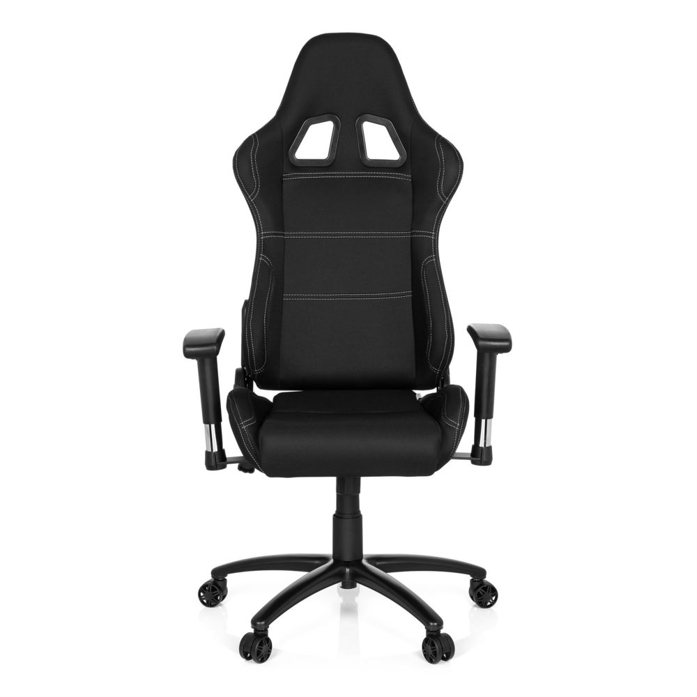 Hjh Office - Chaise gaming / fauteuil gamer GAME FORCE tissu noir hjh OFFICE - Chaise gamer