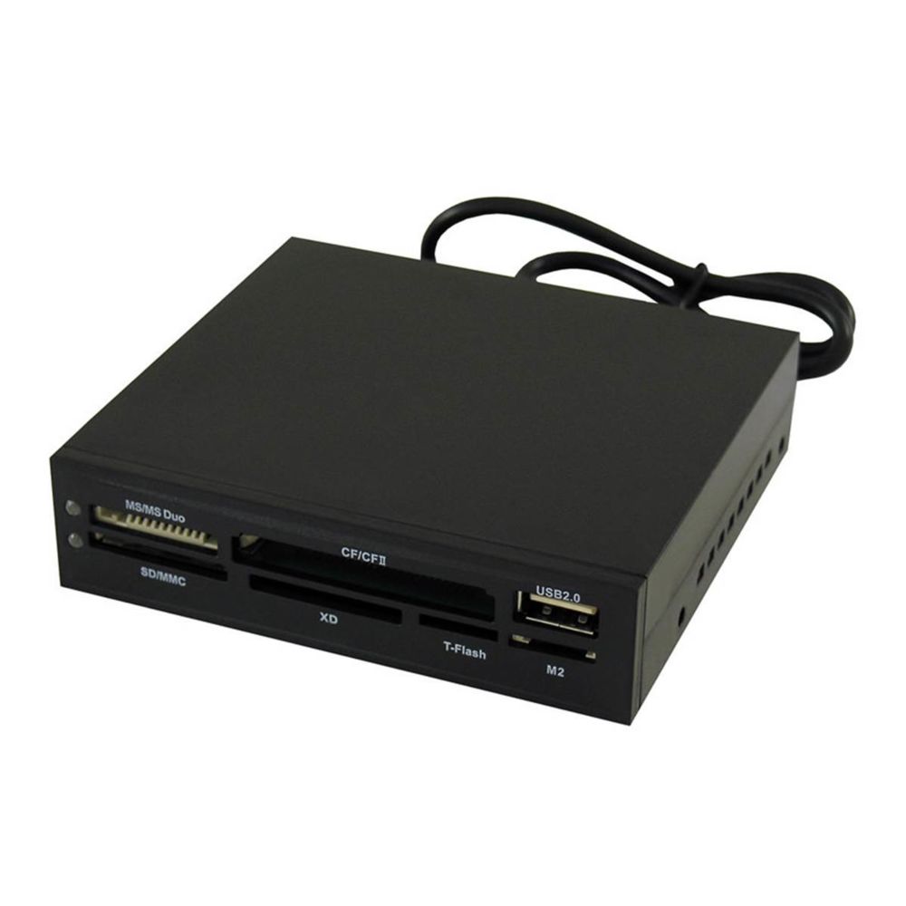 Lc-Power - LC-POWER Lecteur Multi-cartes Interne 3.5 USB2.0 Noir - Lecteur carte mémoire