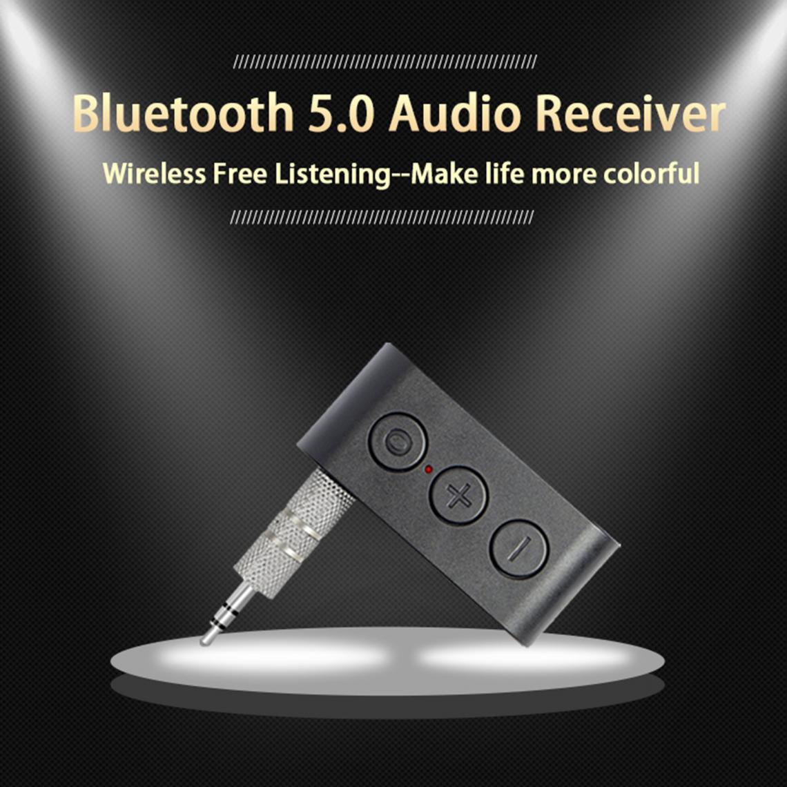 marque generique - Portable Audio AUX Bluetooth Récepteur de Voiture Kit 3.5mm Sortie Bluetooth 5.0 pour La Maison Audio Musique En Streaming Filaire Haut-parleurs - Clé USB Wifi