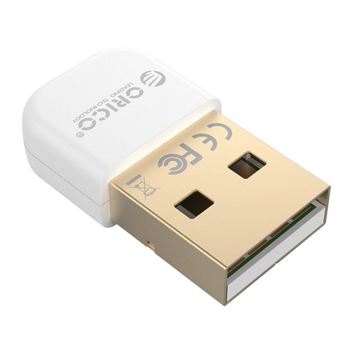 marque generique - Adaptateur USB Sans Fil Bluetooth 4.0 Dongle Pour Ordinateur Portable Win XP 7 / 8/10 PC Blanc - Clé USB Wifi