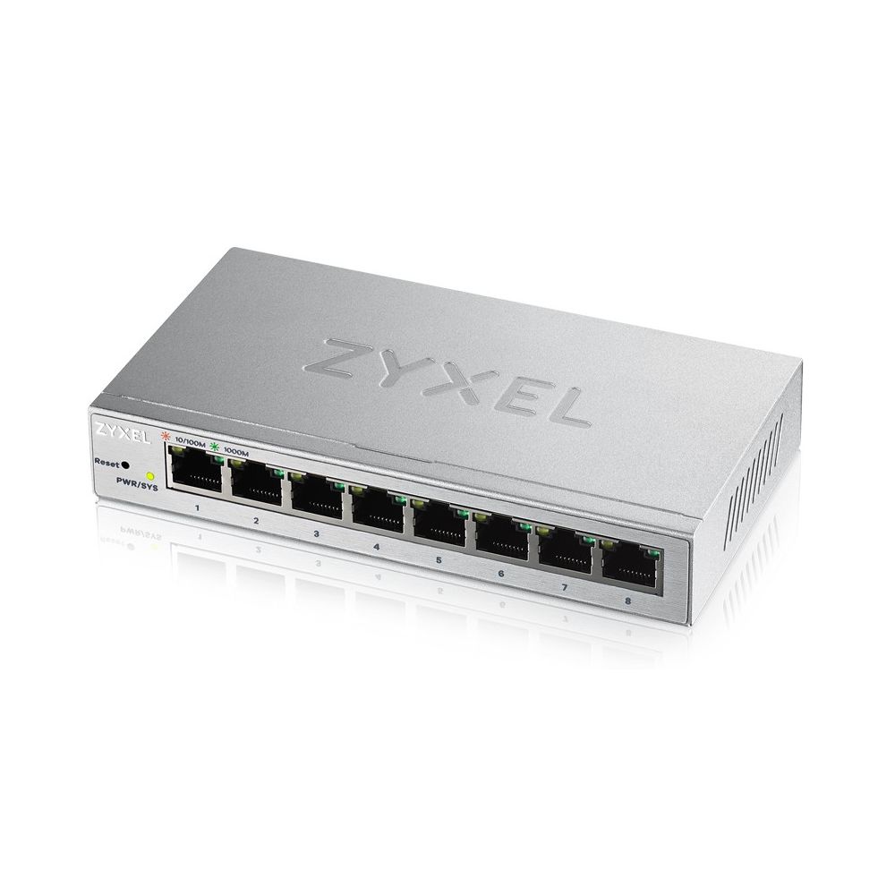 Zyxel - Zyxel GS1200-8 Géré Gigabit Ethernet (10/100/1000) Argent - Switch