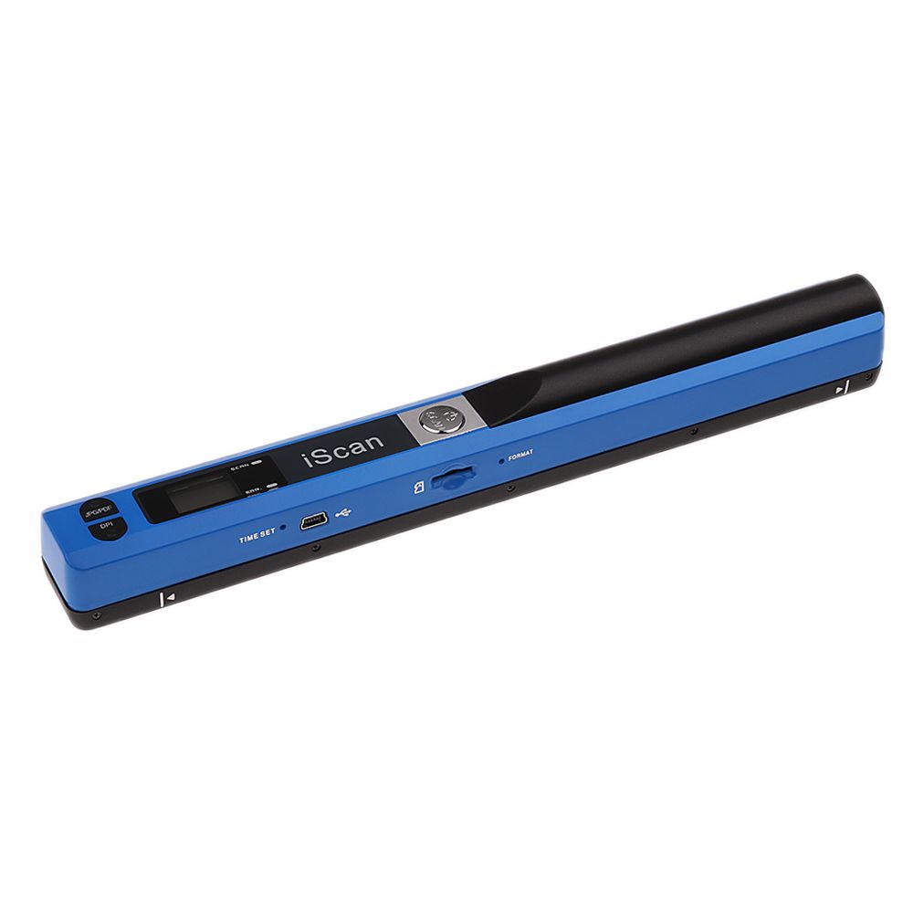 marque generique - 900DPI Handheld Portable JPG Scanner de documents PDF Affichage LCD Bleu - Scanner