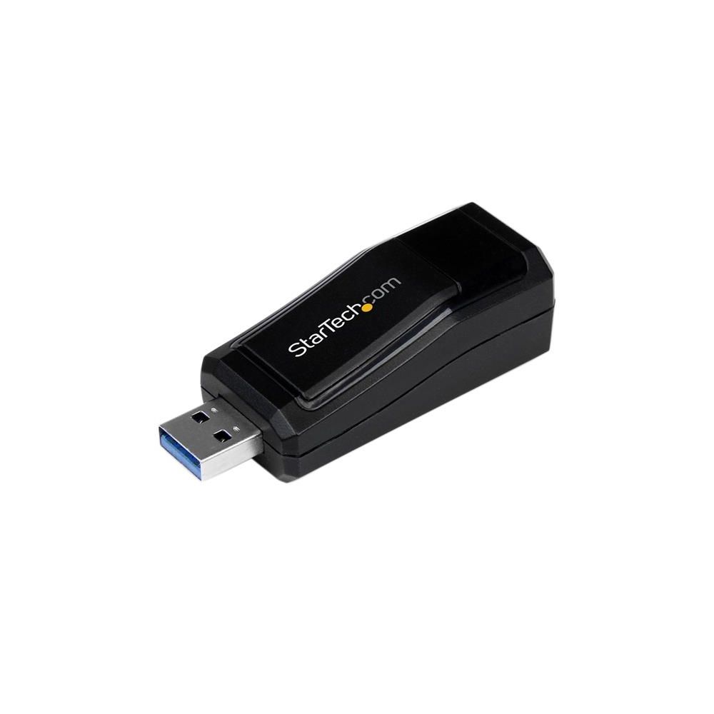 Startech - StarTech.com Adaptateur Réseau USB 3.0 vers RJ45 Gigabit Ethernet - 10/100/1000Mbps - Noir - Carte réseau