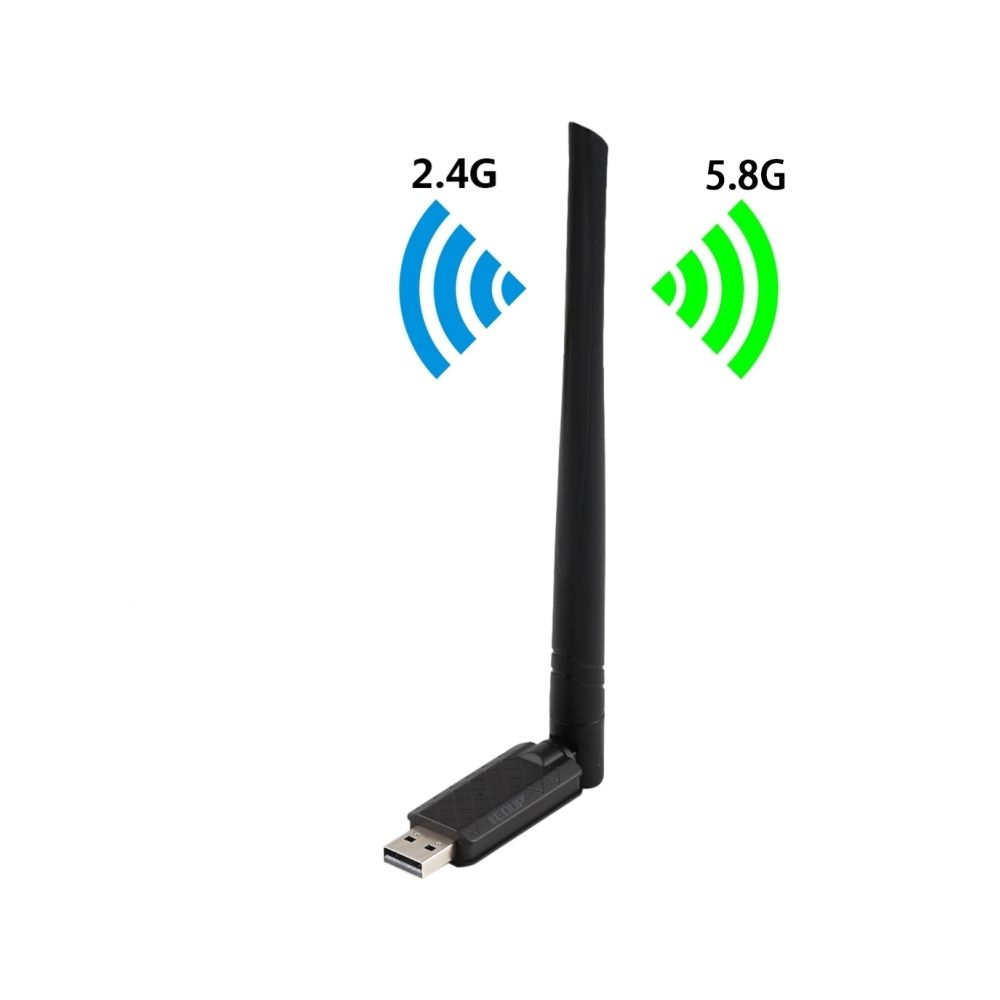 Wewoo - EP-AC1666 Adaptateur USB sans fil haute vitesse sans fil double bande 11AC 650Mbps, pilote gratuit - Clé USB Wifi