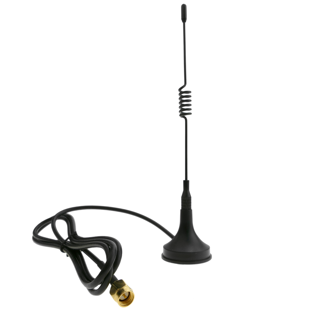 Bematik - Antenne omnidirectionnelle SMA mâle de 470 MHz à 3 dBi 150mm avec câble de 1 m - Antenne WiFi