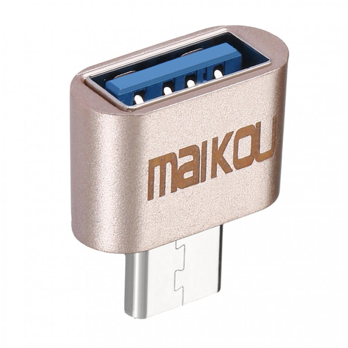 marque generique - Adaptateur USB 3.0 Vers USB Type-c Otg Connecteur Pour Téléphone Portable - Hub