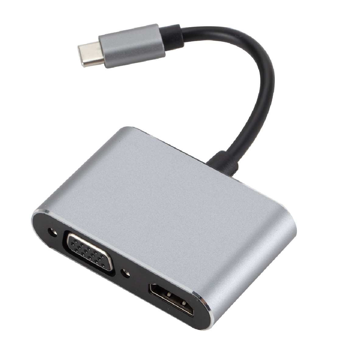 marque generique - Adaptateur Multiport Pour Concentrateur VGA HDMI 4K Premium Multi-ports USB Type C (USB-C) - Hub