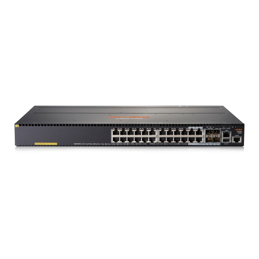 Hp - Aruba, a Hewlett Packard Enterprise company Aruba 2930M 24G PoE+ 1-slot Géré L3 Gigabit Ethernet (10/100/1000) Gris 1U Connexion Ethernet, supportant l'alimentation via ce port (PoE) - Switch