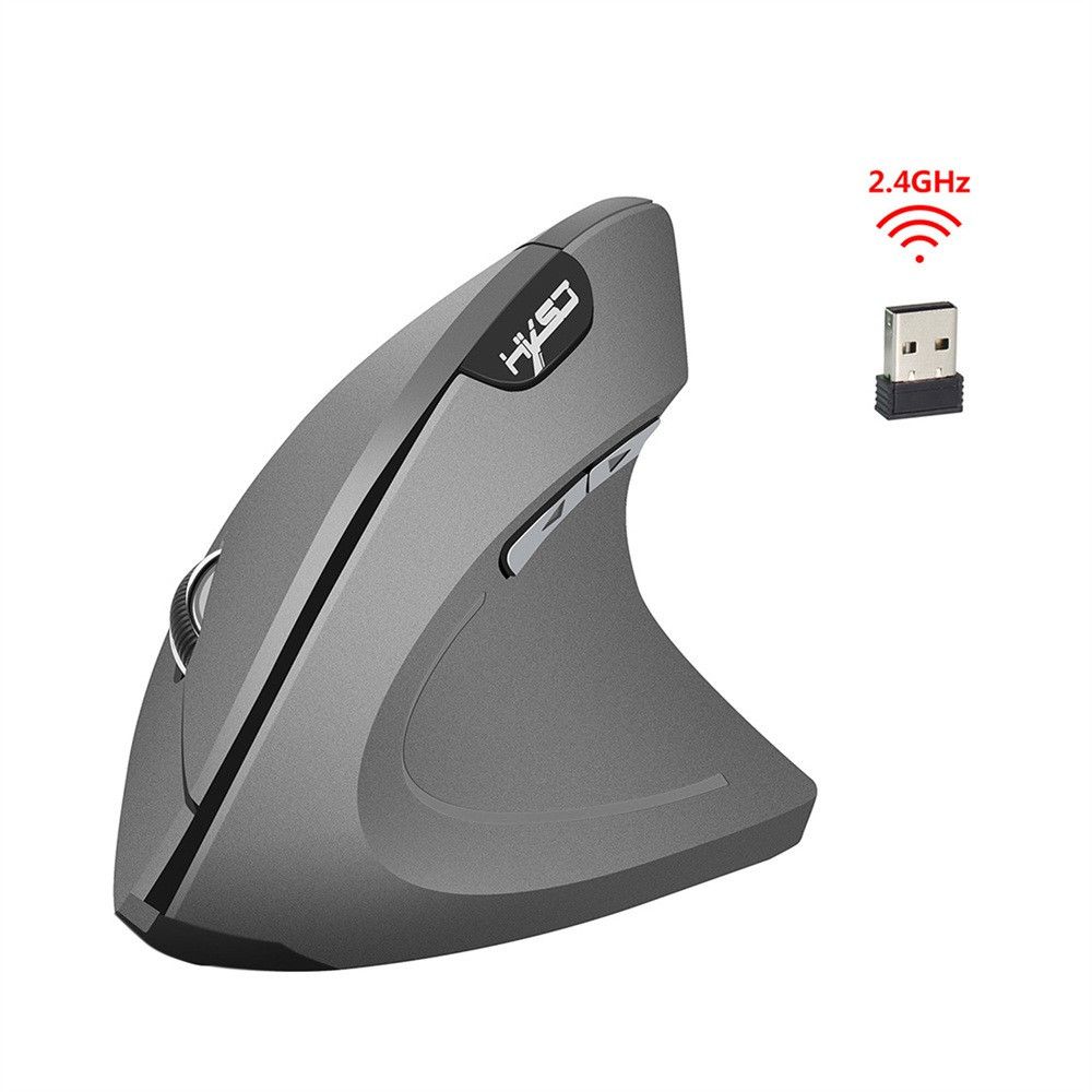 Generic - Souris sans fil 2.4GHz Game Design ergonomique Souris verticale Souris USB 2400DPI - gris - Souris