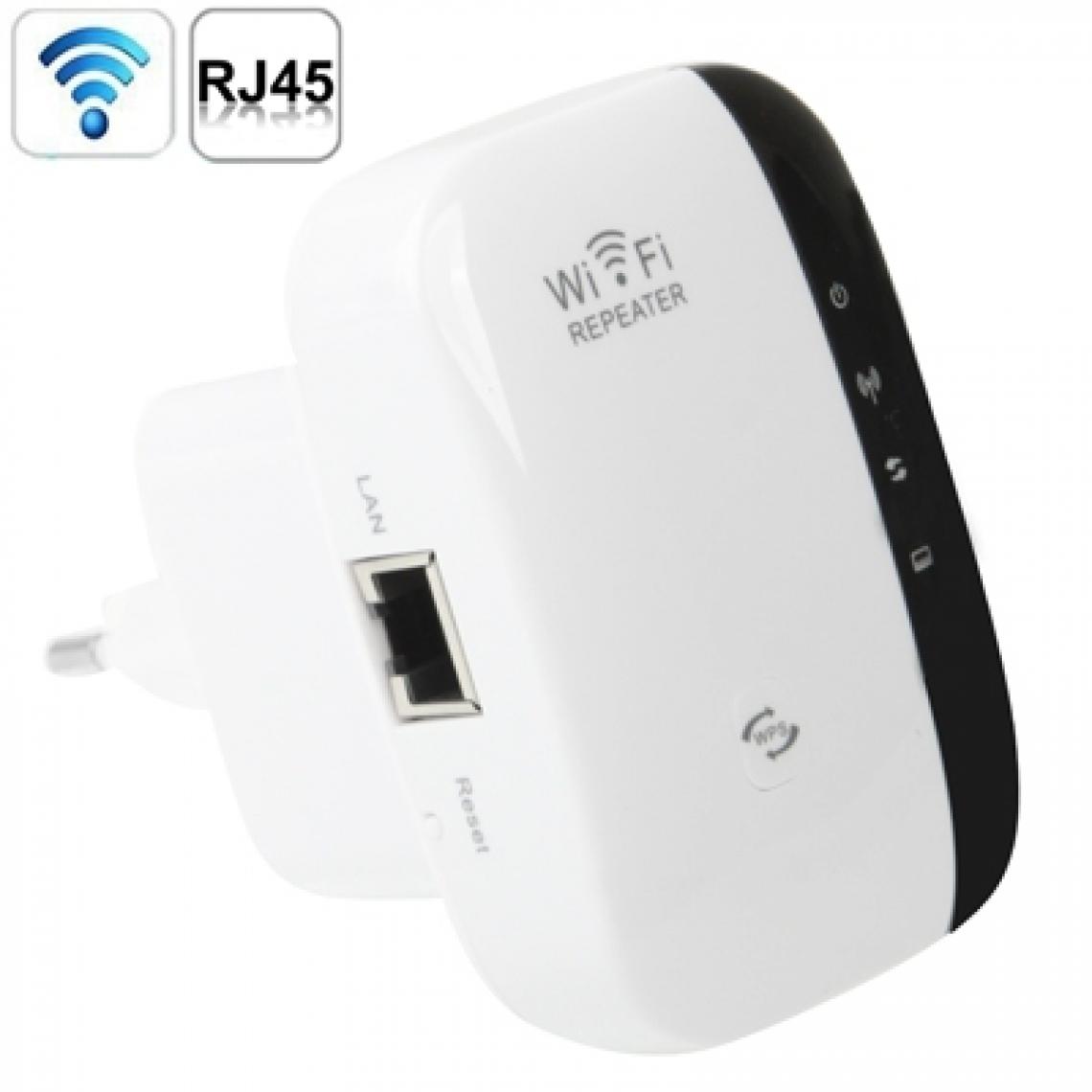Wewoo - Adaptateur Réseau blanc UE Plug 300 Mbps Sans fil-N WIFI 802.11n Repeater Range Expander WS-WN560N2 - Carte réseau