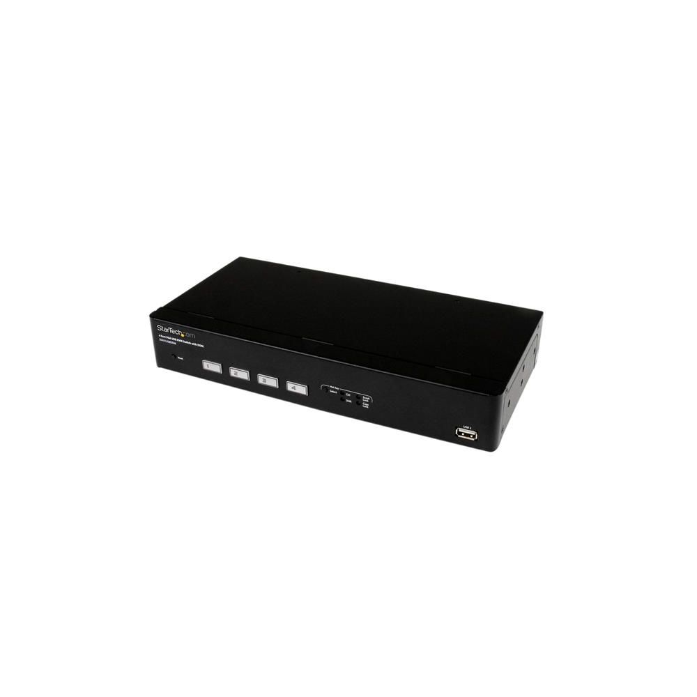 Startech - StarTech.com Switch KVM USB DVI 4 Ports avec Technologie Commutation Rapide et DDM - Câbles Inclus - Switch