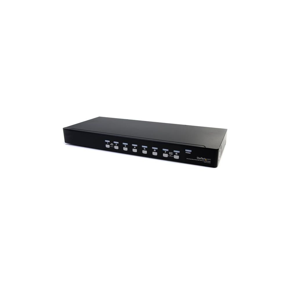 Startech - StarTech.com Commutateur USB VGA KVM 8 ports à montage sur rack avec audio (câbles audio inclus) - Switch